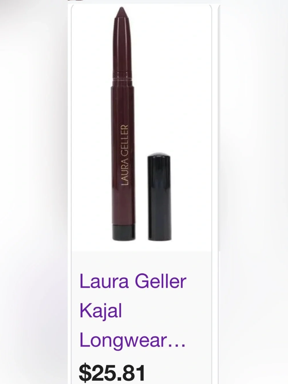 Laura Geller Kajal Longwear Eyeliner — Smoky Amethyst (Purple)
